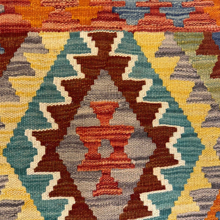 Hand Knotted Afghan Style Kilim 2' 7" x 4' 8" - No. AL94856