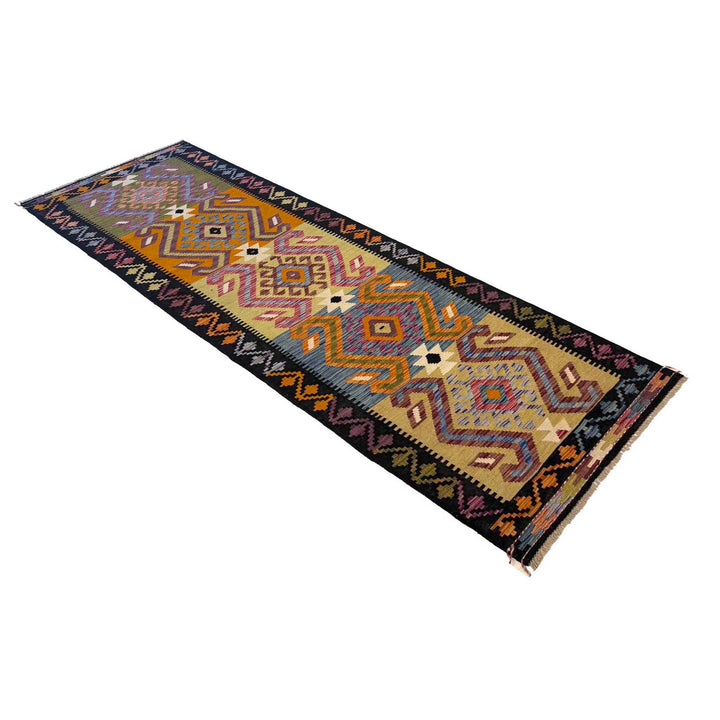 Handmade Vegetable Kilim Runner 2' 8" x 9' 11" - No. AL69915