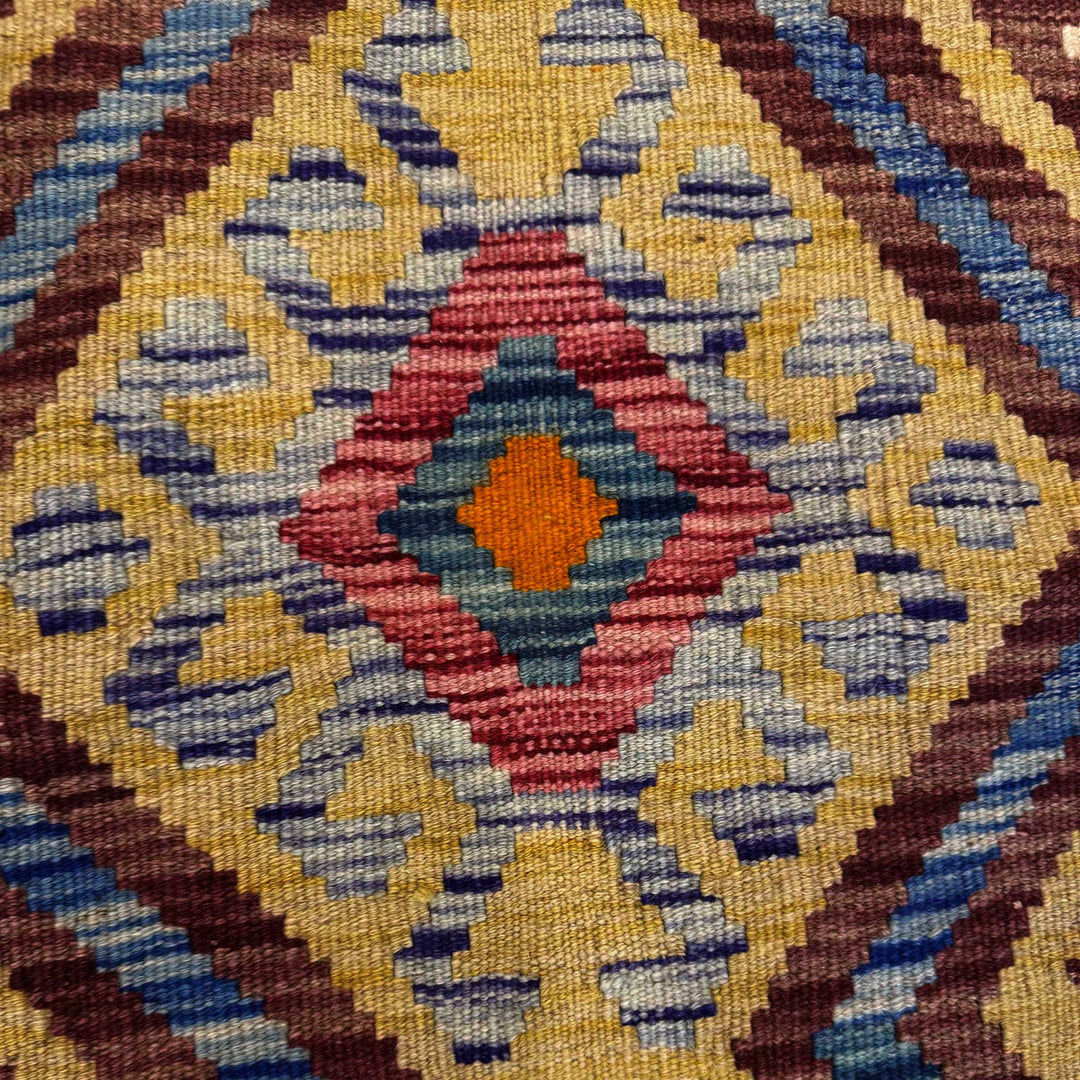 Handmade Vegetable Kilim Runner 2' 8" x 9' 11" - No. AL69915