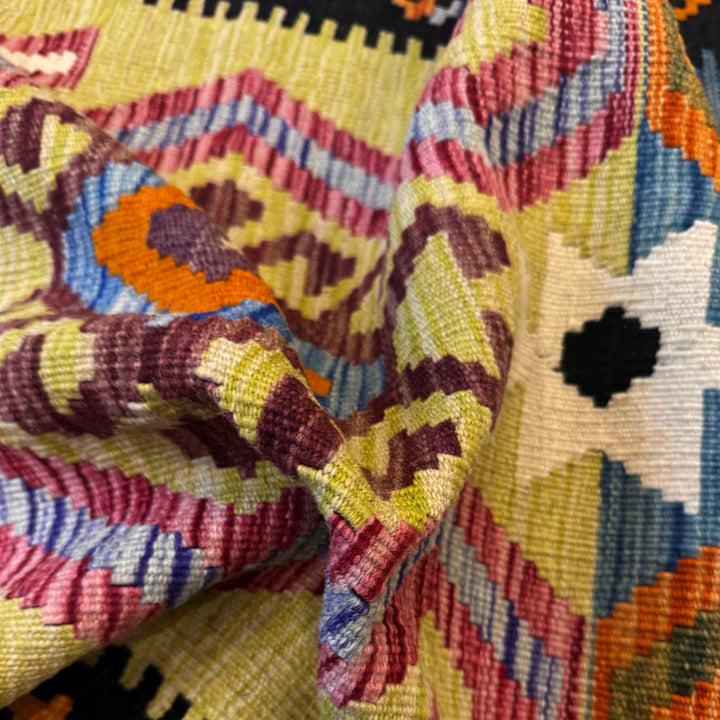 Handmade Vegetable Kilim Runner 2' 8" x 9' 11" - No. AL69915