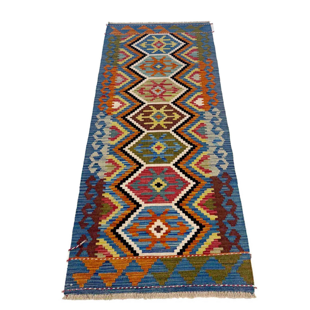 Handmade Vegetable Kelim Runner 2' 1" x 5' 7" - No. AL63718