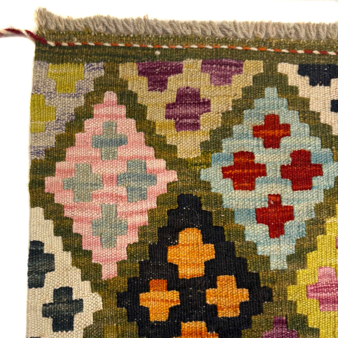 Handmade Afghan Vegetable Kilim 5' 1" x 6' 8" - No. AL85983