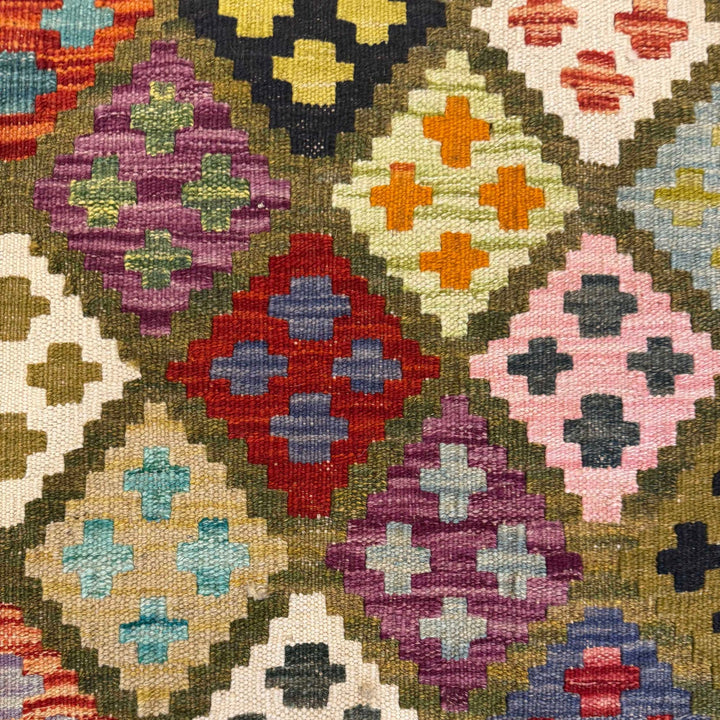 Handmade Afghan Vegetable Kilim 5' 1" x 6' 8" - No. AL85983