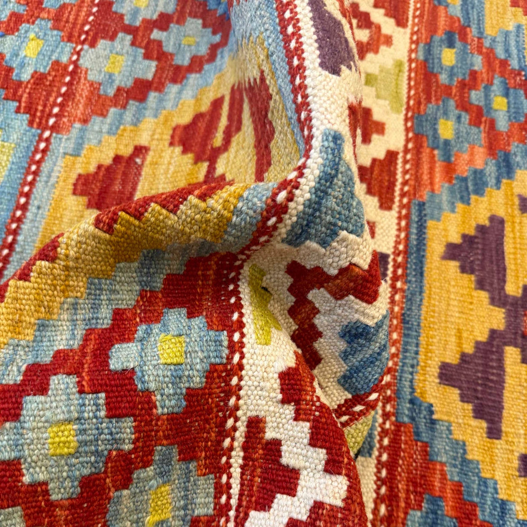 Handmade Vegetable Kelim Runner 2' 9" x 9' 8" - No. AL24787