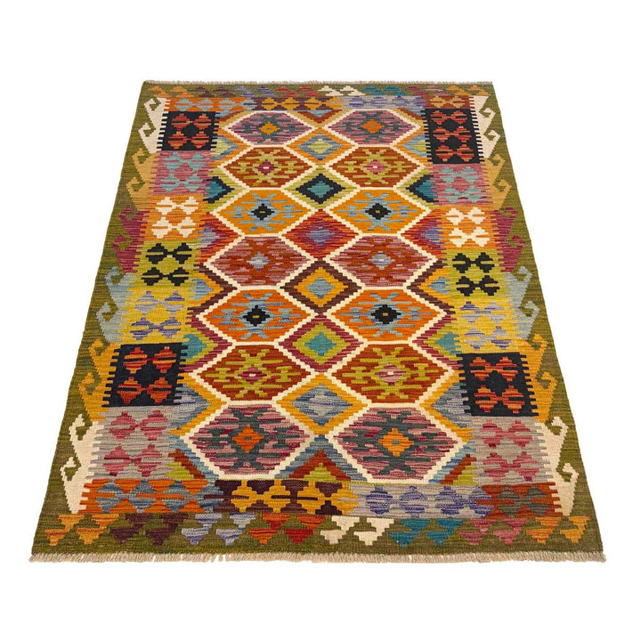 Handmade Vegetable Kelim 4' 1" x 5' 11" - No. AL78471