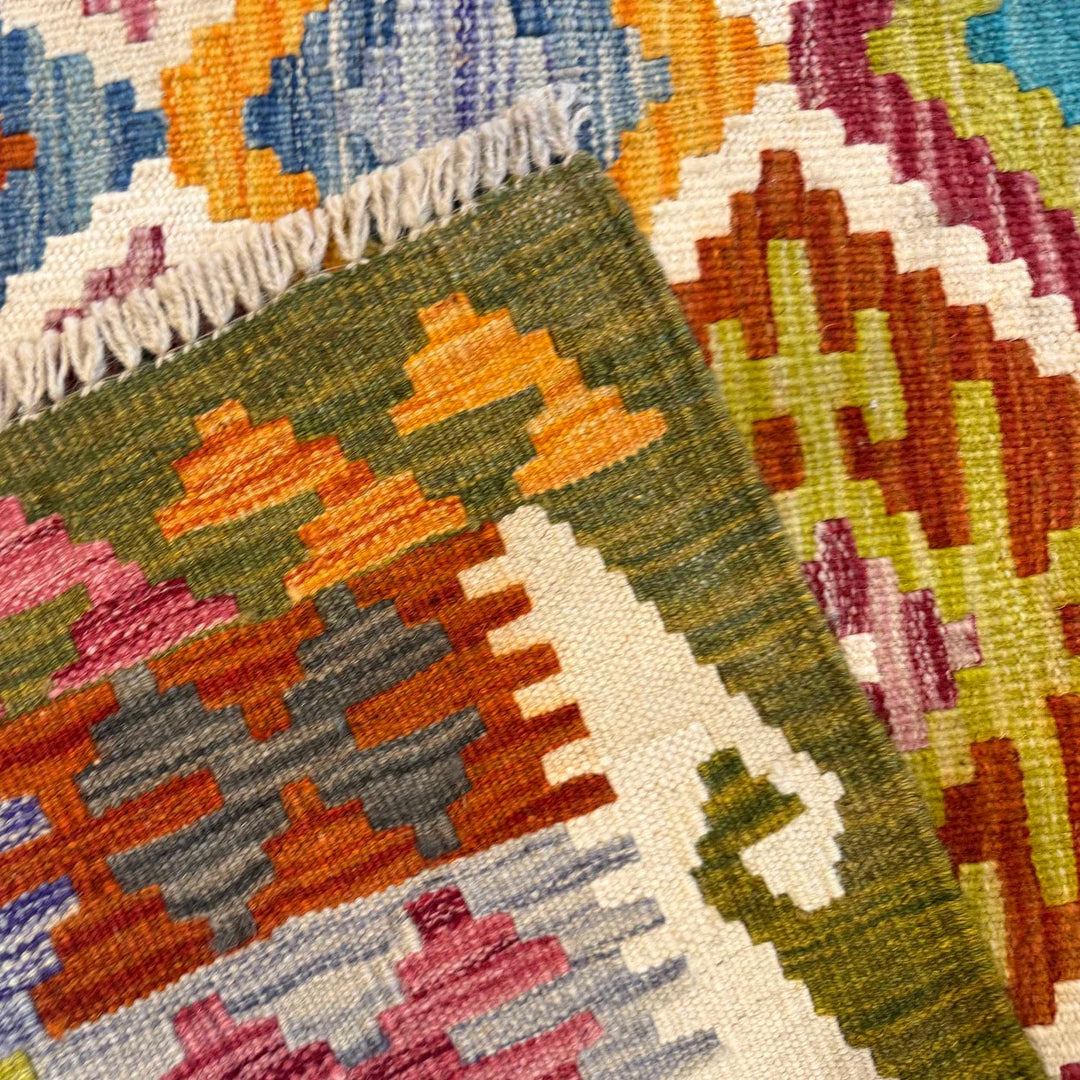 Handmade Vegetable Kelim 4' 1" x 5' 11" - No. AL78471