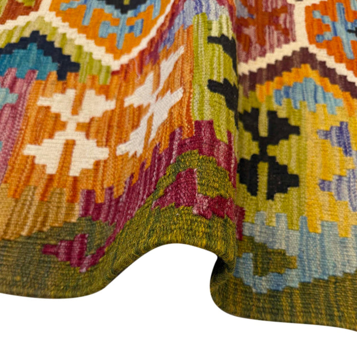 Handmade Vegetable Kelim 4' 1" x 5' 11" - No. AL78471