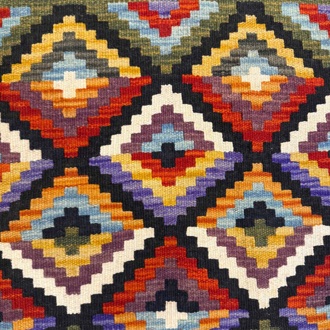 Hand Made Afghan Kilim 5' 0" x 6' 6" - No. AL65161