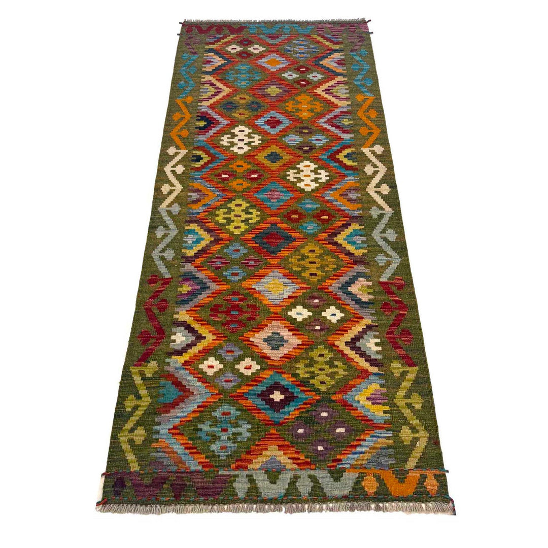 Hand Made Afghan Kilim Runner 2' 6" x 6' 8" - No. AL19888