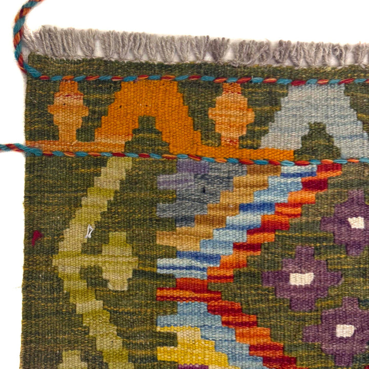 Hand Made Afghan Kilim Runner 2' 6" x 6' 8" - No. AL19888