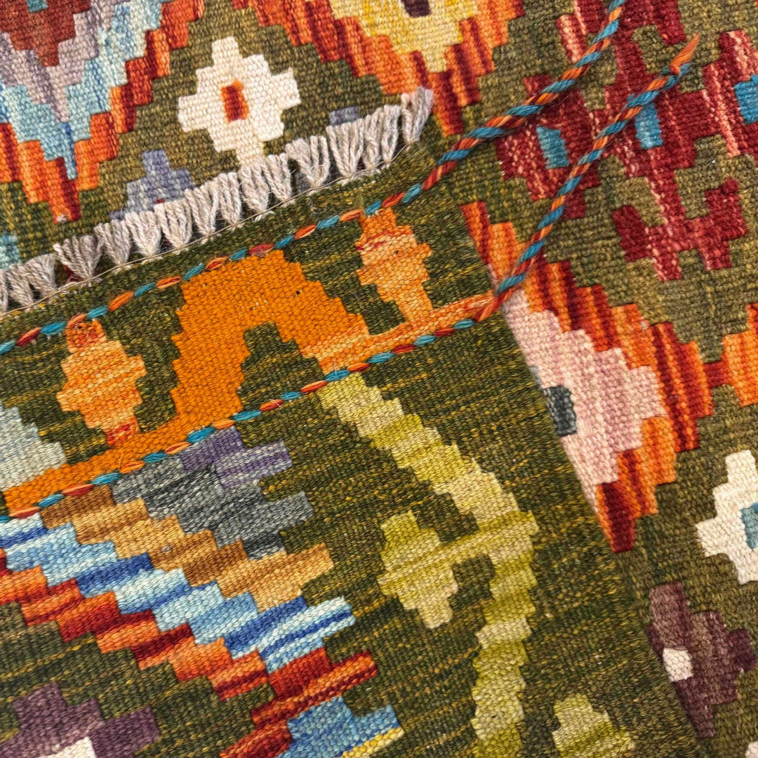 Hand Made Afghan Kilim Runner 2' 6" x 6' 8" - No. AL19888