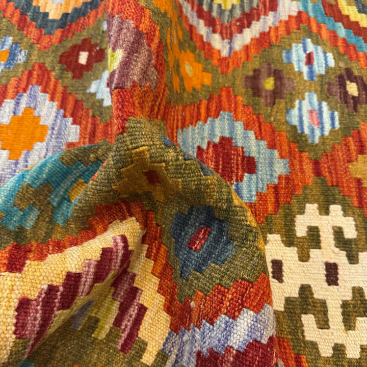 Hand Made Afghan Kilim Runner 2' 6" x 6' 8" - No. AL19888