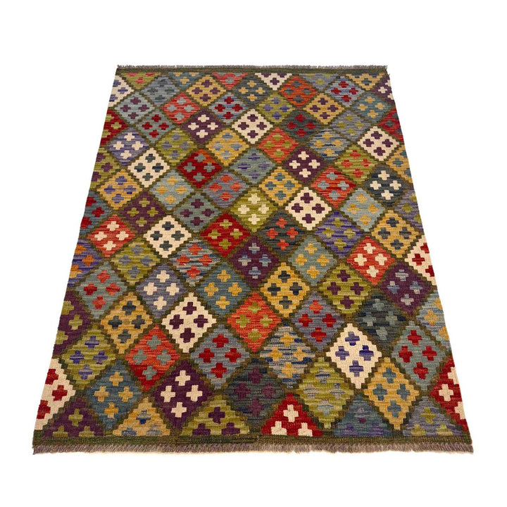 Small Size Chobi Kilim 3' 5" x 5' 0" - No. AL22274