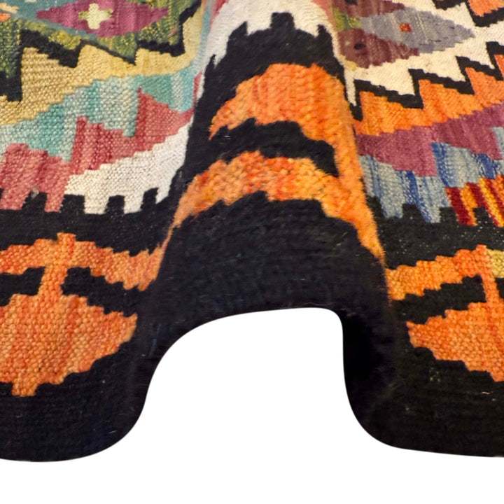 Hand Knotted Afghan Style Kilim 4' 1" x 6' 1" - No. AL52759