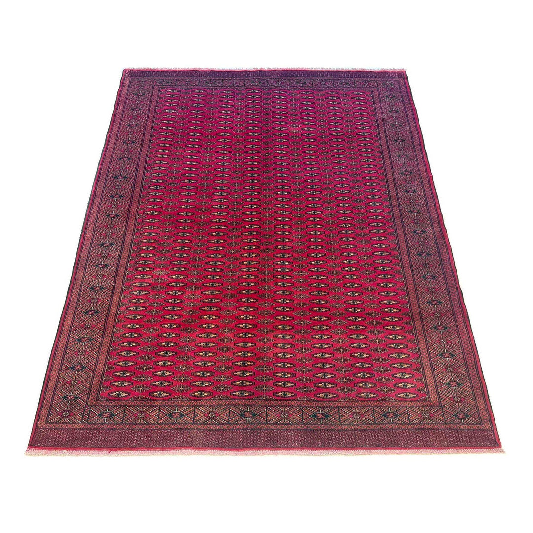 Deep Red Color Baluchi Carpet 6' 8" x 9' 4" - No. AL60345