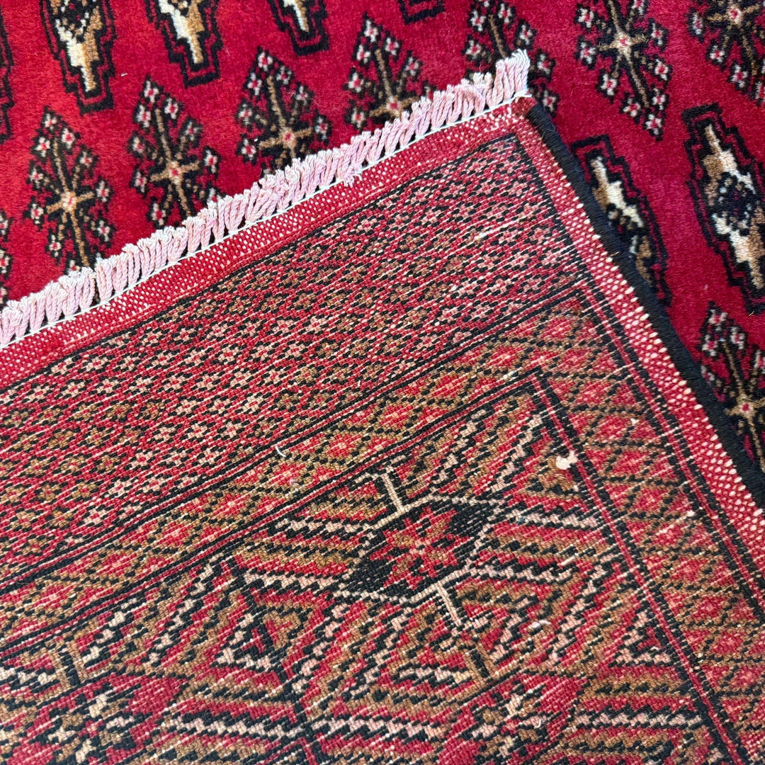Deep Red Color Baluchi Carpet 6' 8" x 9' 4" - No. AL60345
