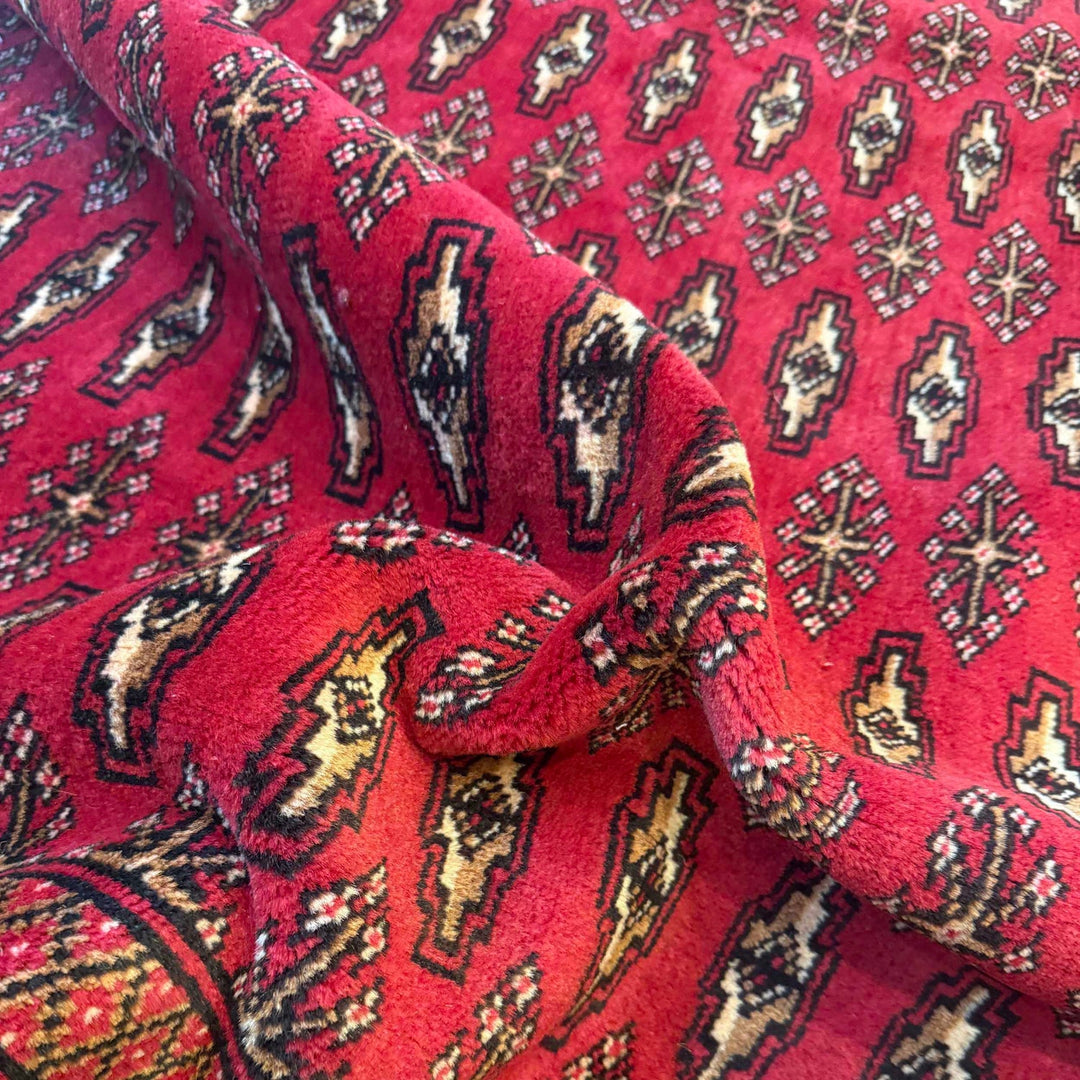 Deep Red Color Baluchi Carpet 6' 8" x 9' 4" - No. AL60345