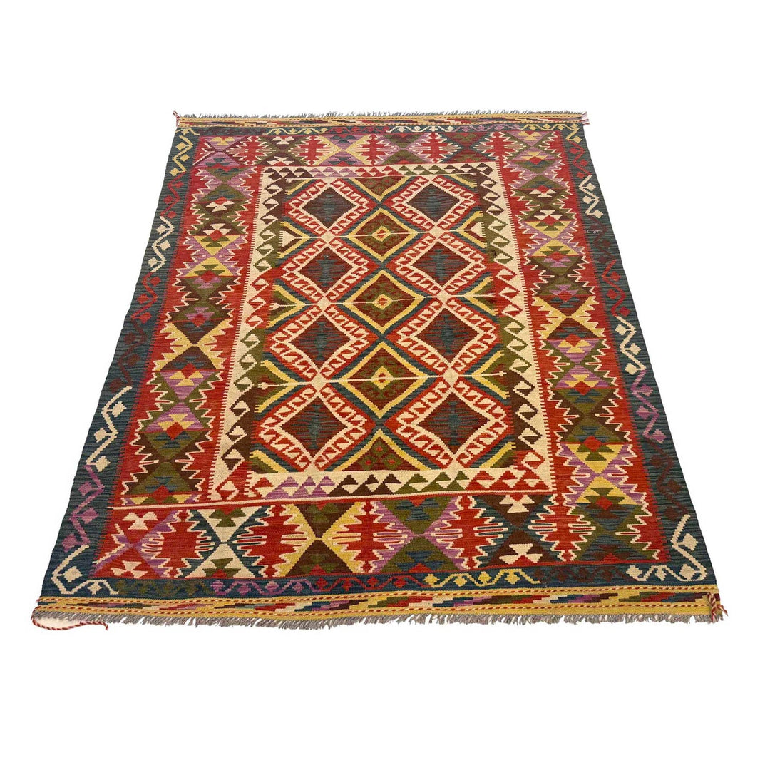 Handmade Vegetable Kilim 5' 10" x 8' 2" - No. AL10055