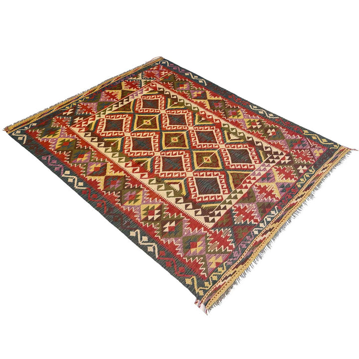 Handmade Vegetable Kilim 5' 10" x 8' 2" - No. AL10055