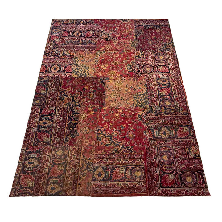 Handmade Vintage Patchwork Area Rug 5' 0" x 7' 10" - No. AL704819