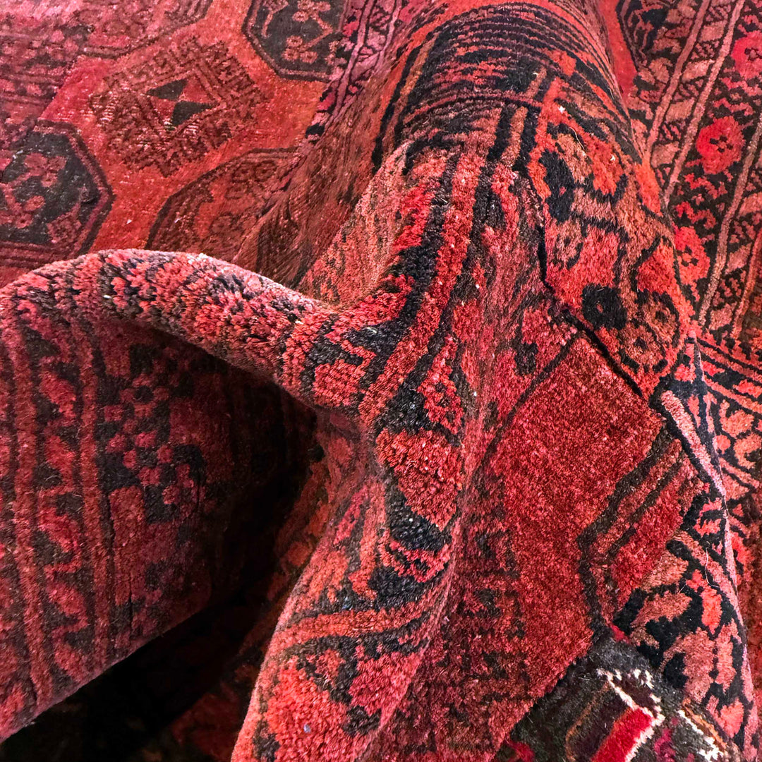 Traditional Wool Patchwork Area Rug 4' 1" x 5' 11" - No. AL400069