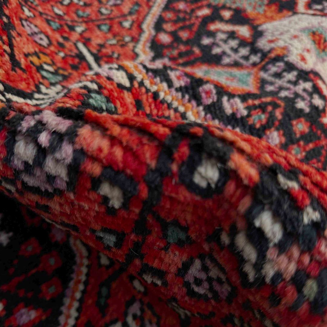 Afghan Shiraz Rug 2' 8" x 13' 0" Hand-Knotted texture