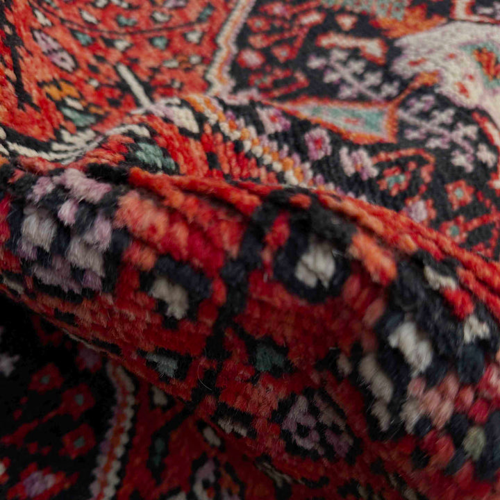 Afghan Shiraz Rug 2' 8" x 13' 0" Hand-Knotted texture