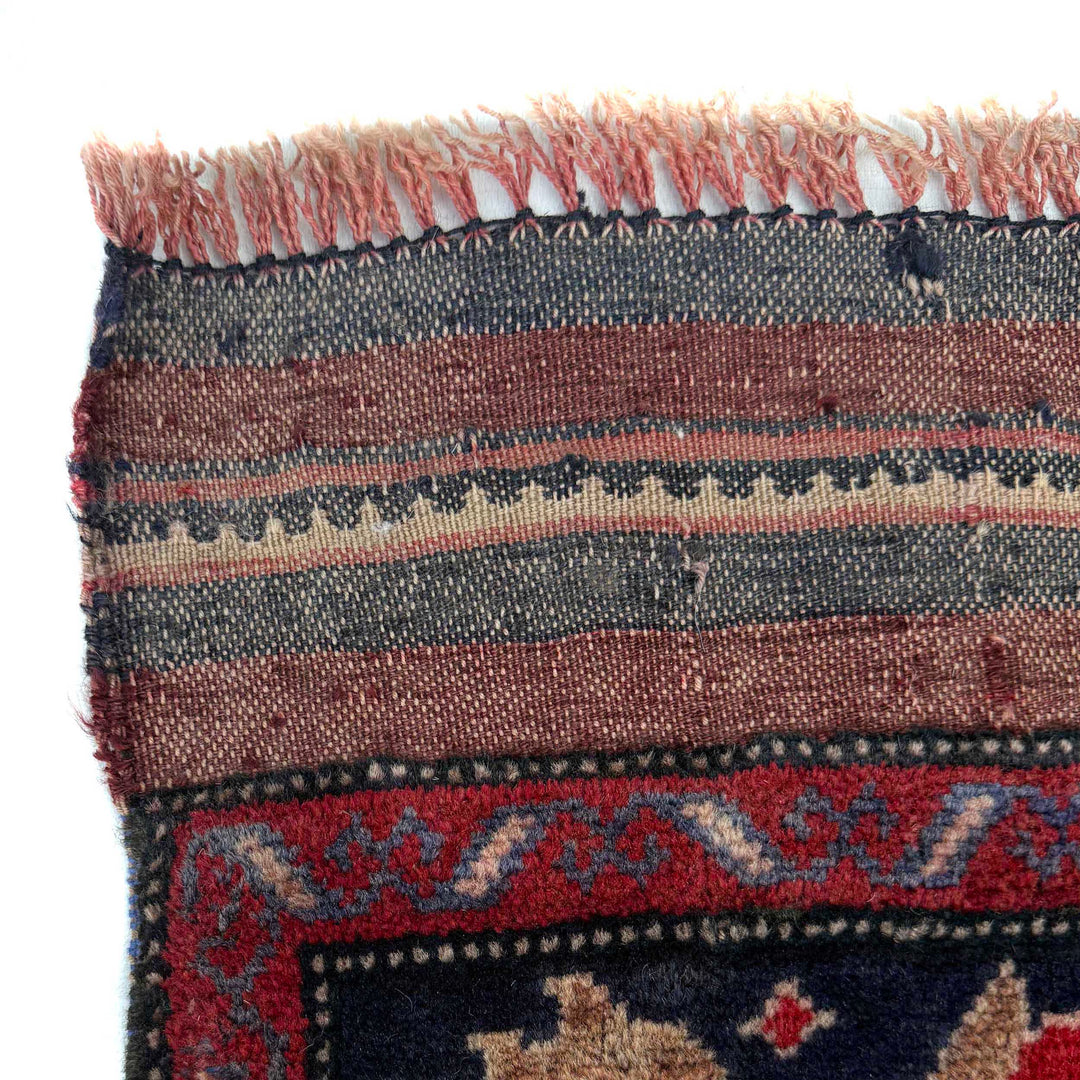Afghan Baluchi Rug 4' 2" x 6' 0" Hand-Knotted pattern