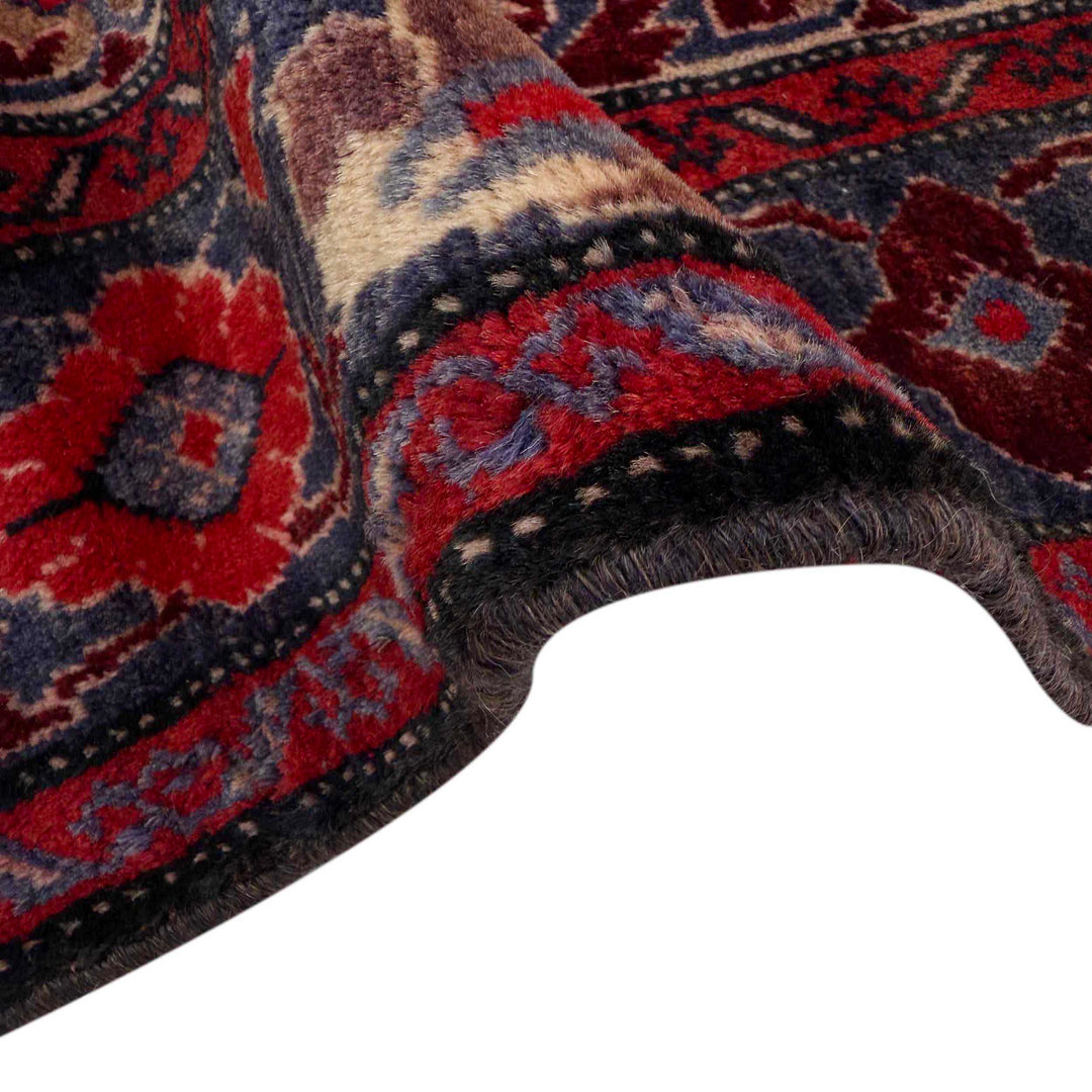 Afghan Baluchi Rug 4' 2" x 6' 0" Hand-Knotted field