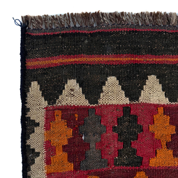 Afghan Maimana Kilim Rug 6' 2" x 9' 5" Flat-Weave | No. AL20495