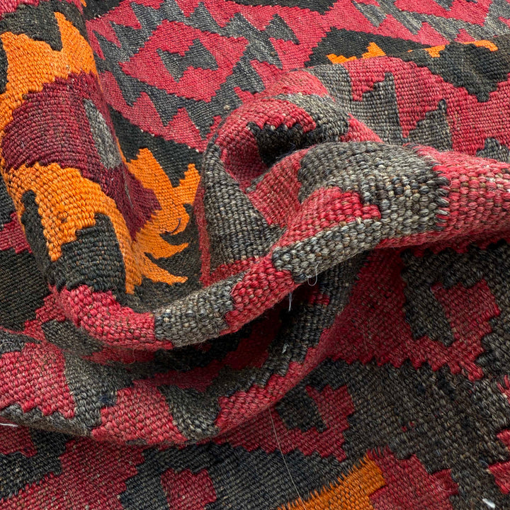 Afghan Maimana Kilim Rug 6' 2" x 9' 5" Flat-Weave | No. AL20495
