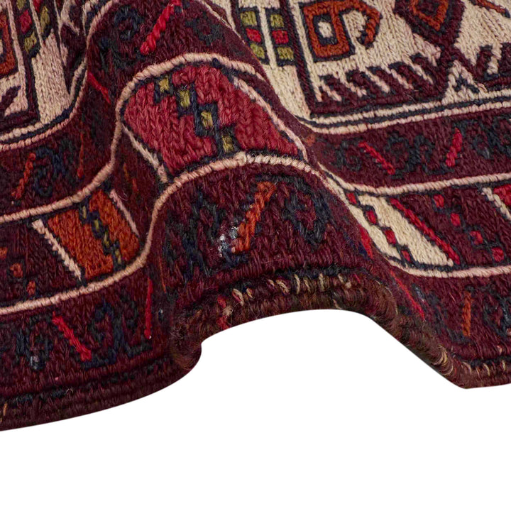 Afghan Maliki Kilim Rug 3'9" x 4'1" Flat-Weave field