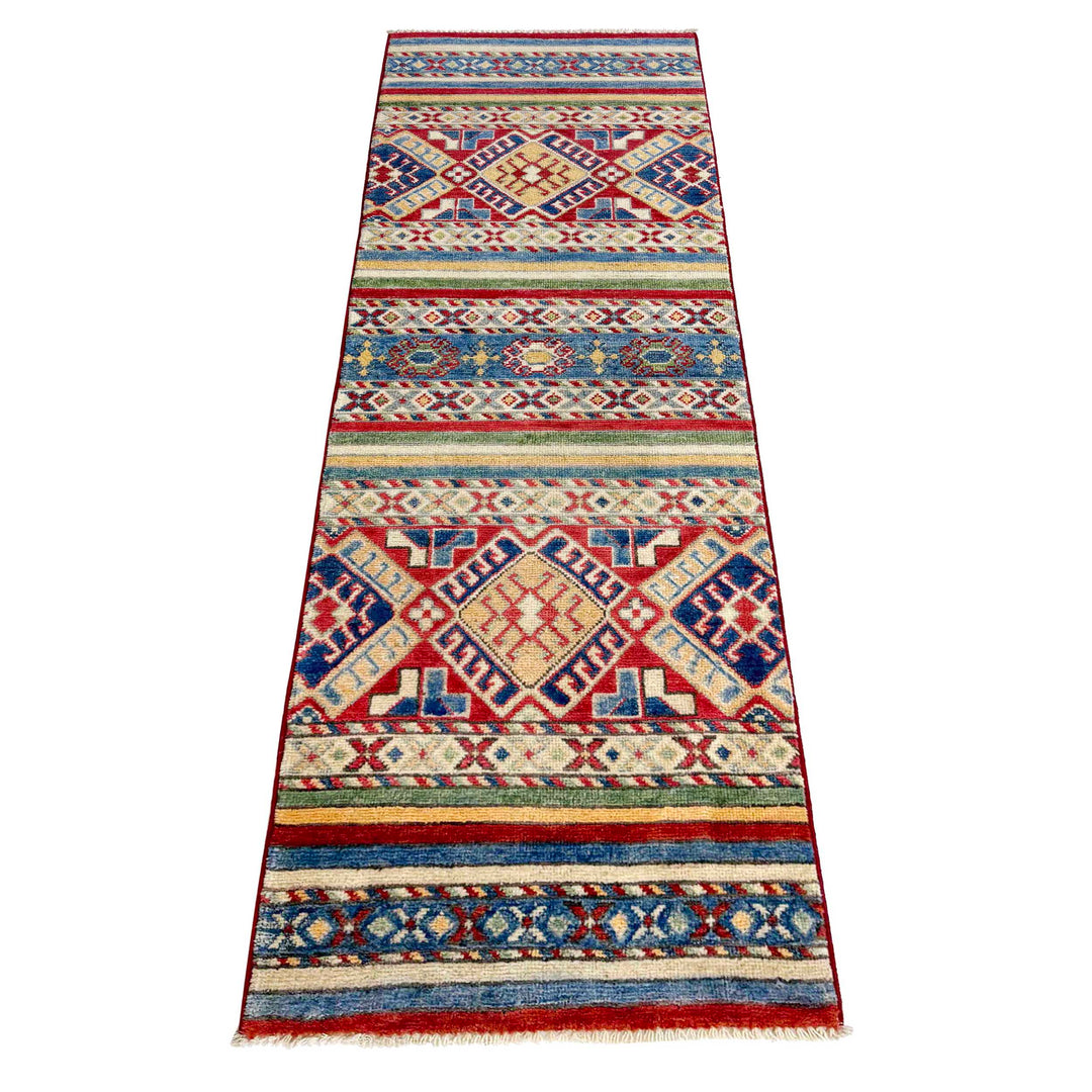 Afghan Khurjeen Runner Rug 1'10" x 5'11" Hand-Knotted | No. AL55997