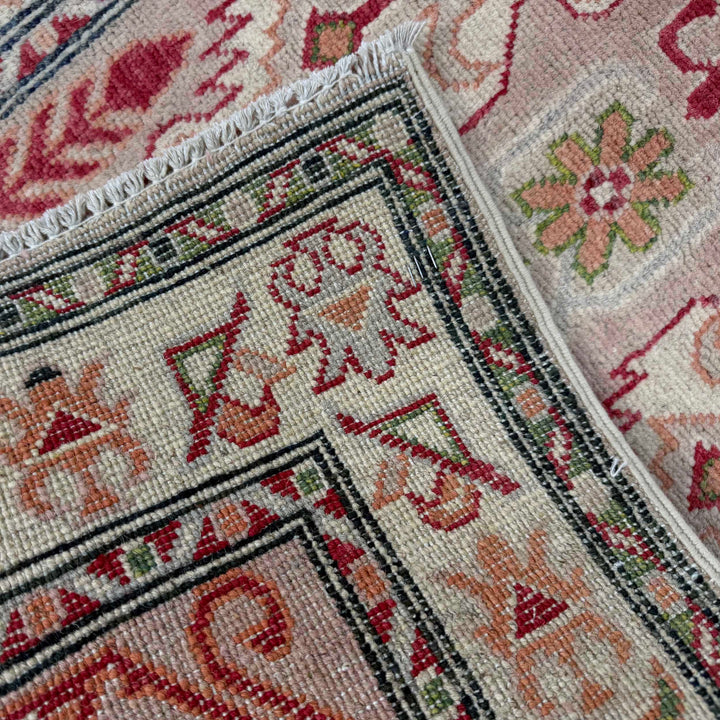 Afghan Kazak Rug 2' 5" x 10' 2" Hand-Knotted border
