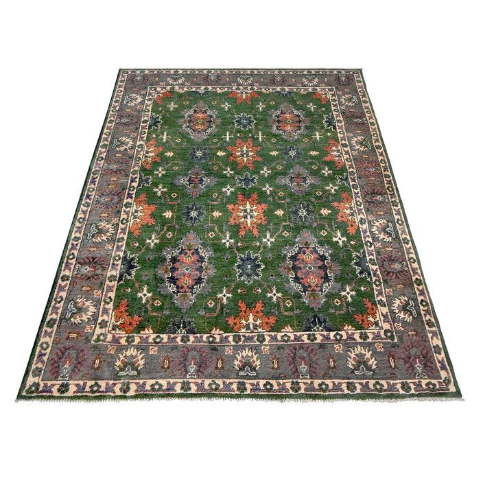 Oriental Kazak Rug 4' 10" x 7' 1" - No. AL57556