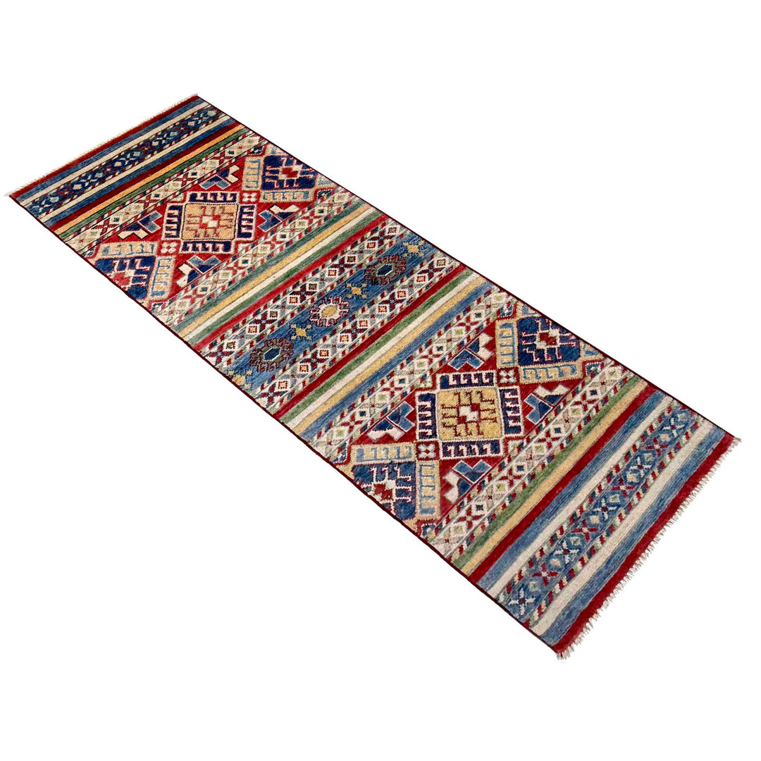 Afghan Khurjin Runner Rug 1' 10" x 5' 10" Hand-Knotted | No. AL83550