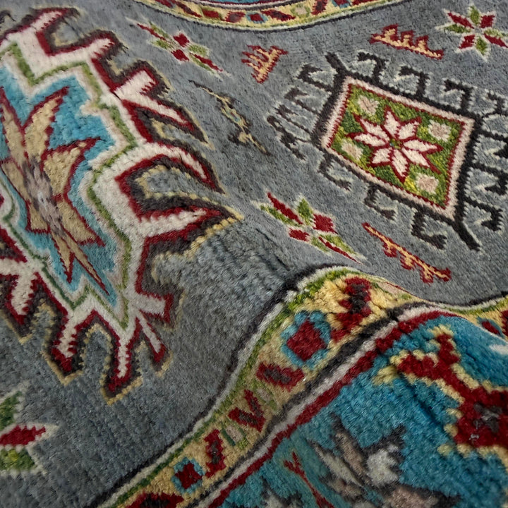 Hand Knotted Kazak Oriental Runner Rug 1' 11" x 5' 7" - No. AL25939