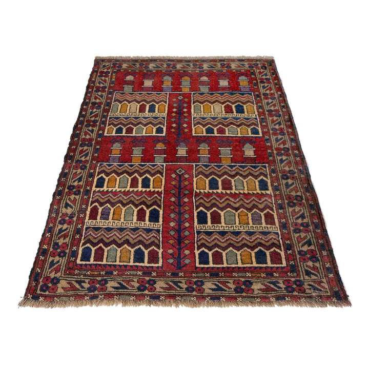 Small Prayer Carpet 2' 10" x 3' 9" - No. AL64288