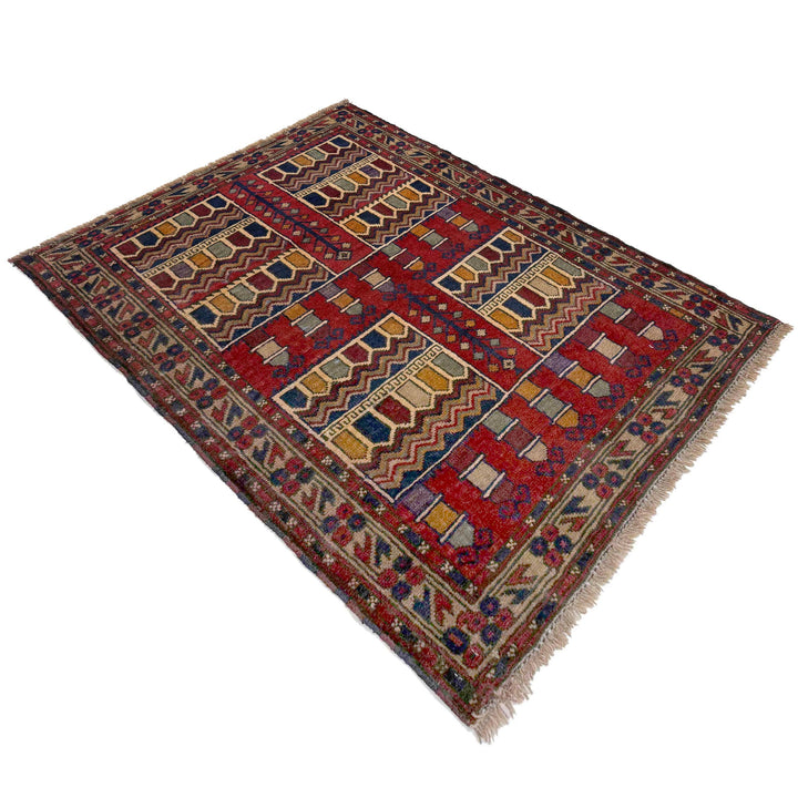 Small Prayer Carpet 2' 10" x 3' 9" - No. AL64288