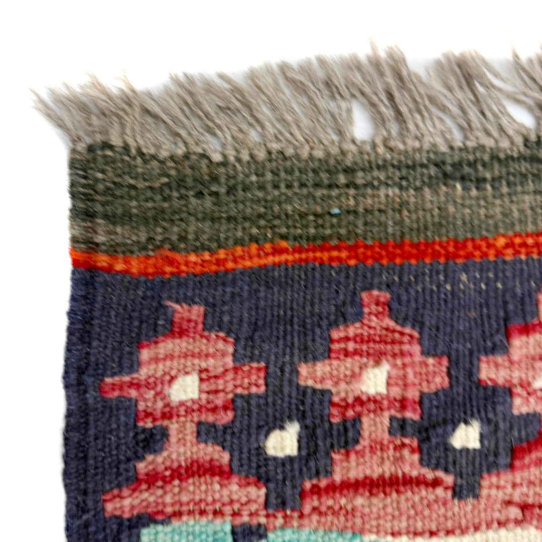 Afghan Vegetable Kilim Rug 6' 0" x 8' 0" Flat-Weave pattern