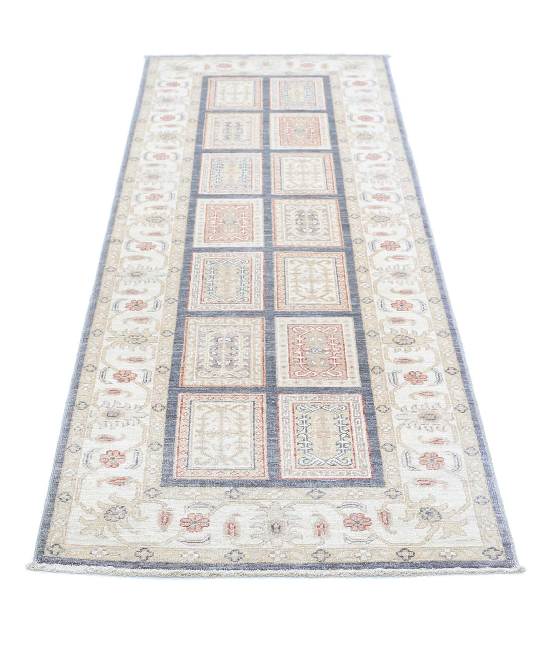 Afghan Bakhtiari Rug 2' 7" x 8' 1" Hand-Knotted | No. AT66814