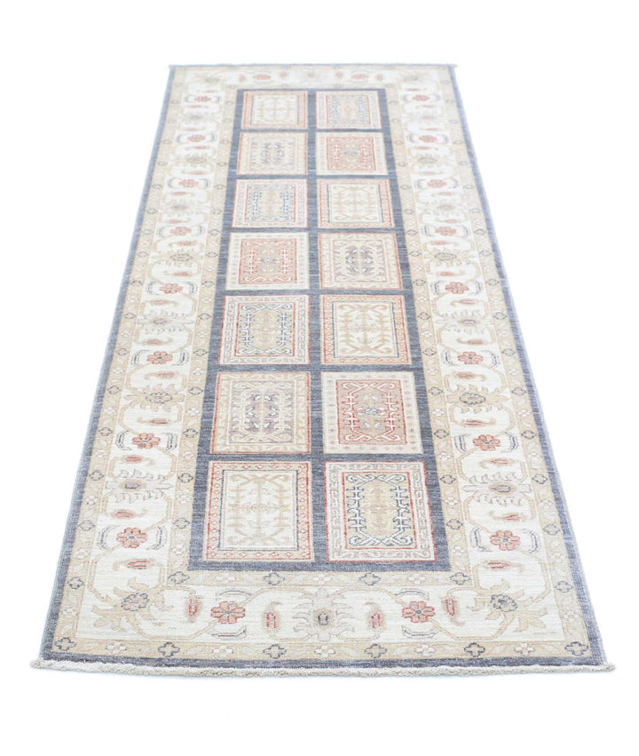 Afghan Bakhtiari Rug 2' 7" x 8' 1" Hand-Knotted | No. AT66814