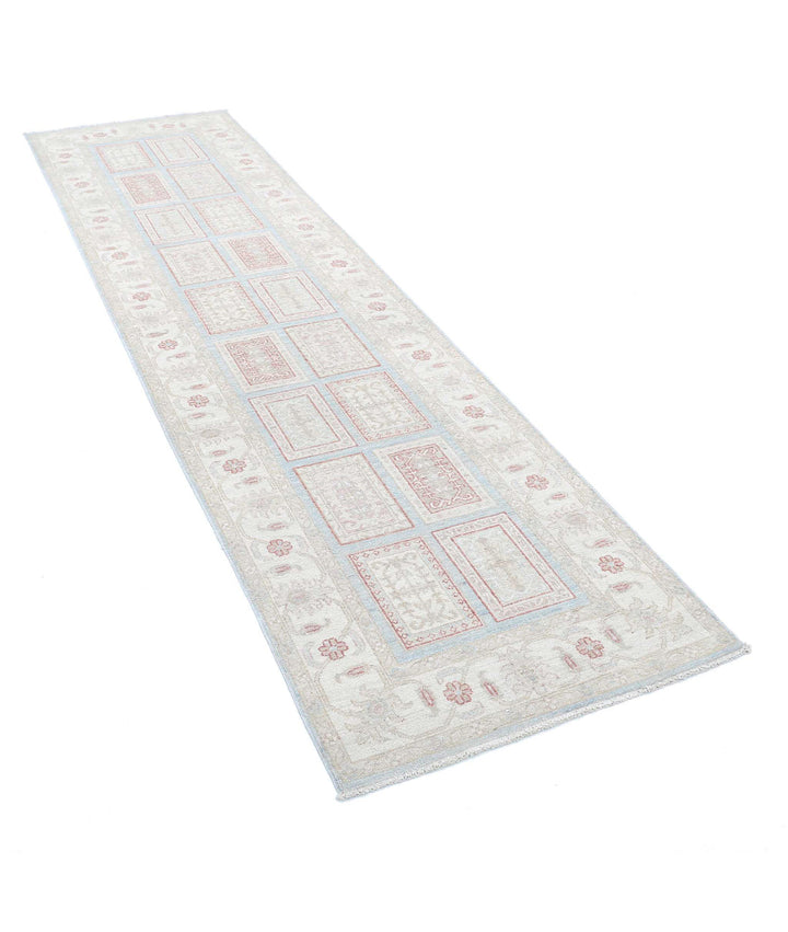Afghan Bakhtiari Runner Rug 2' 7" x 9' 7" Hand-Knotted | No. AT80617