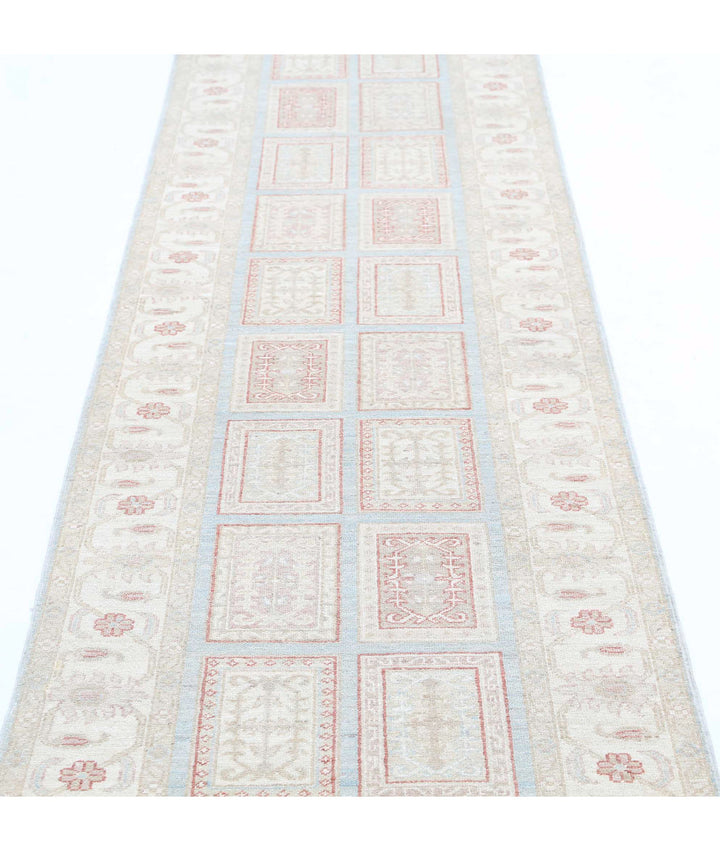 Afghan Bakhtiari Runner Rug 2' 7" x 9' 7" Hand-Knotted | No. AT80617