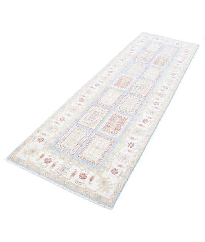 Afghan Bakhtiari Runner Rug 2' 7" x 8' 3" Hand-Knotted | No. AT93034