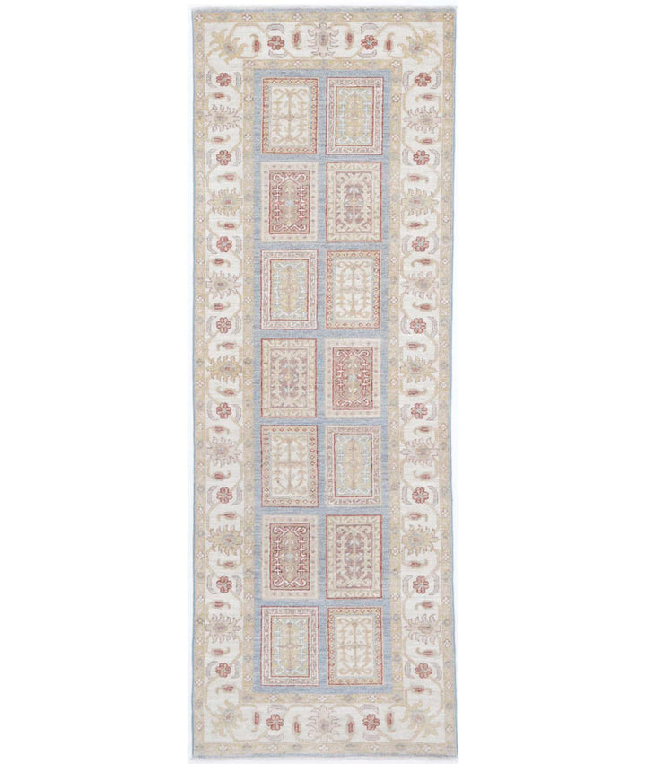 Afghan Bakhtiari Runner Rug 2' 7" x 8' 3" Hand-Knotted | No. AT93034