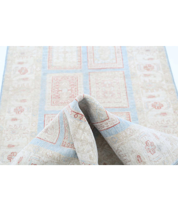 Afghan Bakhtiari Runner Rug 2' 8" x 9' 6" Hand-Knotted | No. AT42151