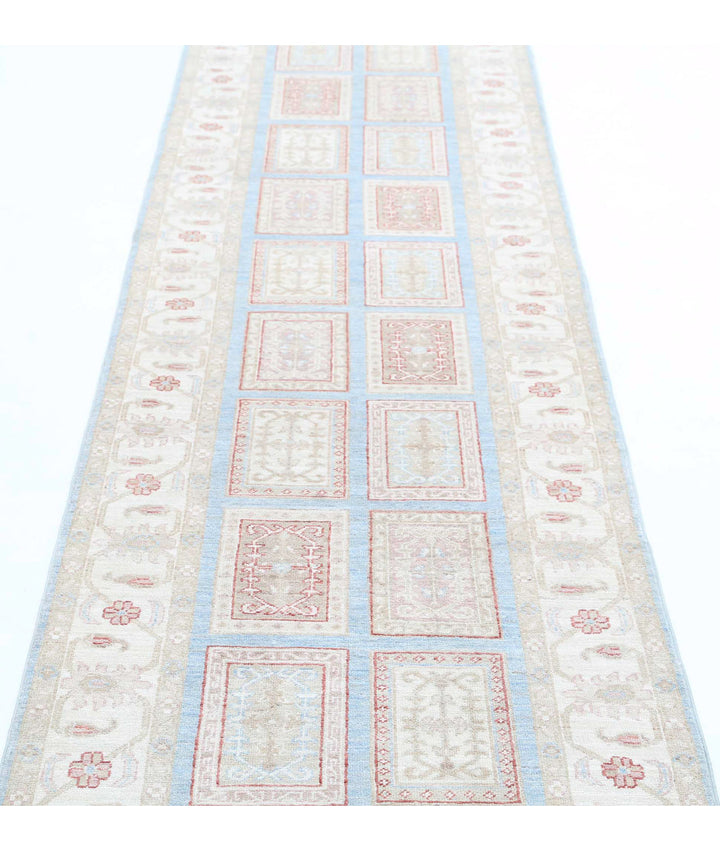 Afghan Bakhtiari Runner Rug 2' 8" x 10' 2" Hand-Knotted | No. AT61875