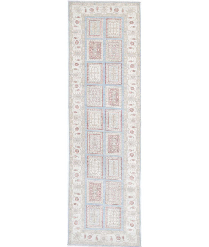 Afghan Bakhtiari Runner Rug 2' 8" x 10' 2" Hand-Knotted | No. AT61875