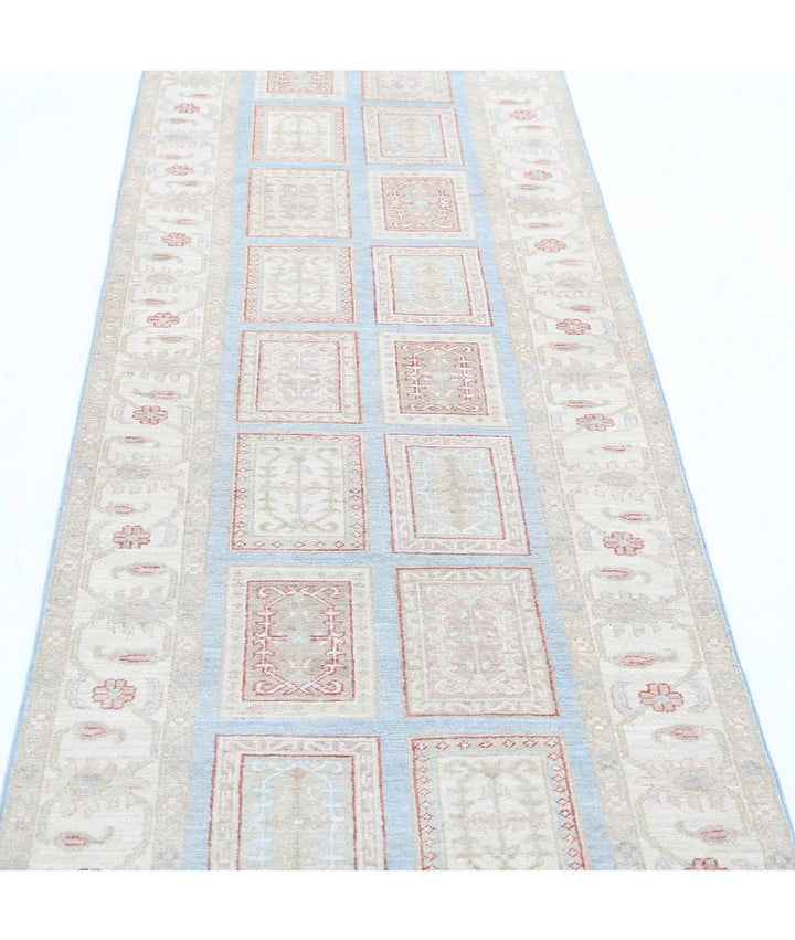 Afghan Bakhtiari Runner Rug 2' 9" x 10' 0" Hand-Knotted | No. AT47333